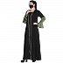 Designer Shrug and inner abaya combo- Black-Jade Green Designer Shrug and inner abaya combo- Black-Jade Green
